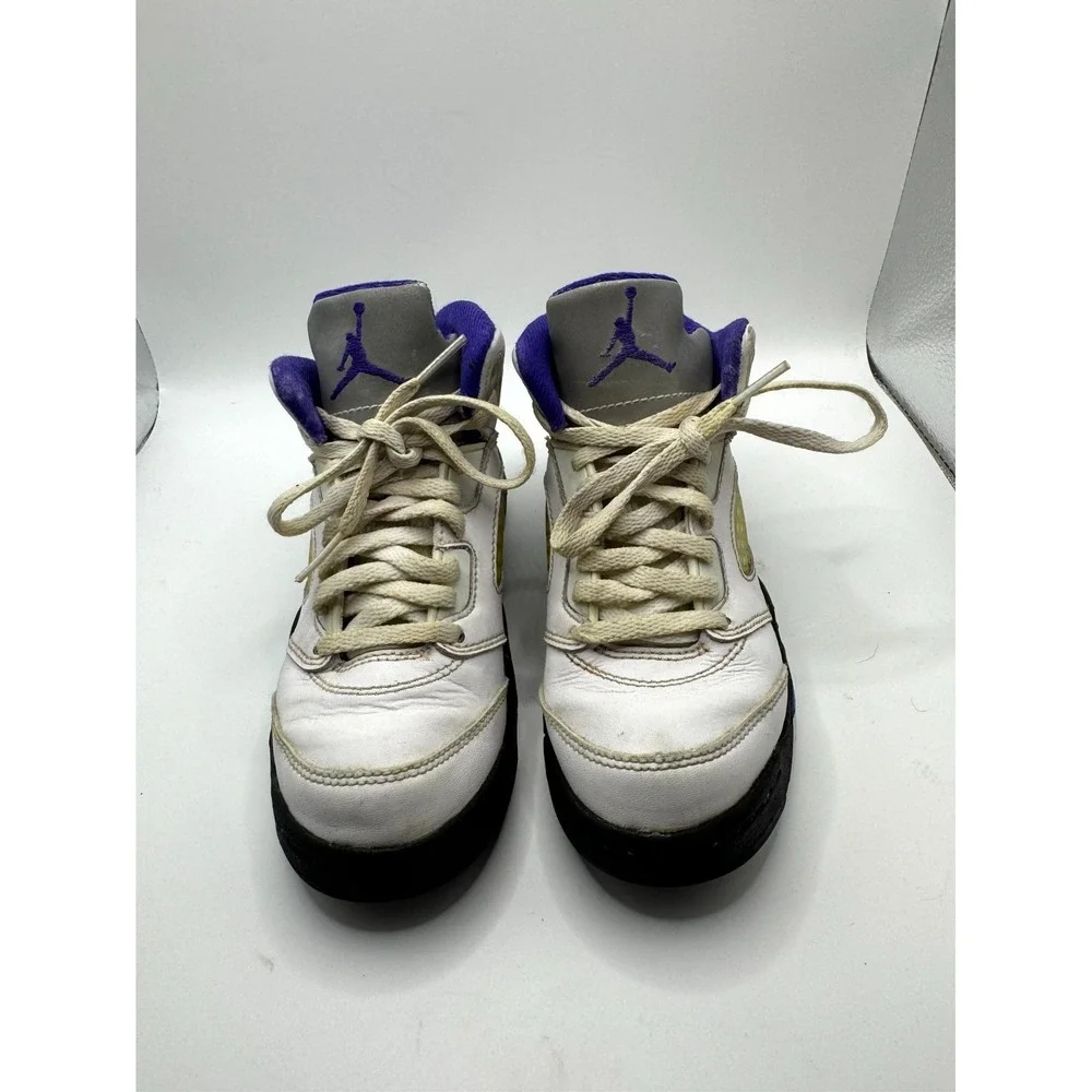 Air Jordan 5 Retro PS Concord 440889-141 Kids 13.5 Sneaker White Leather Shoes‎